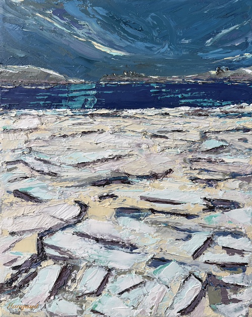 Eaux d’hiver, Horatio Walker, Île d’Orléans