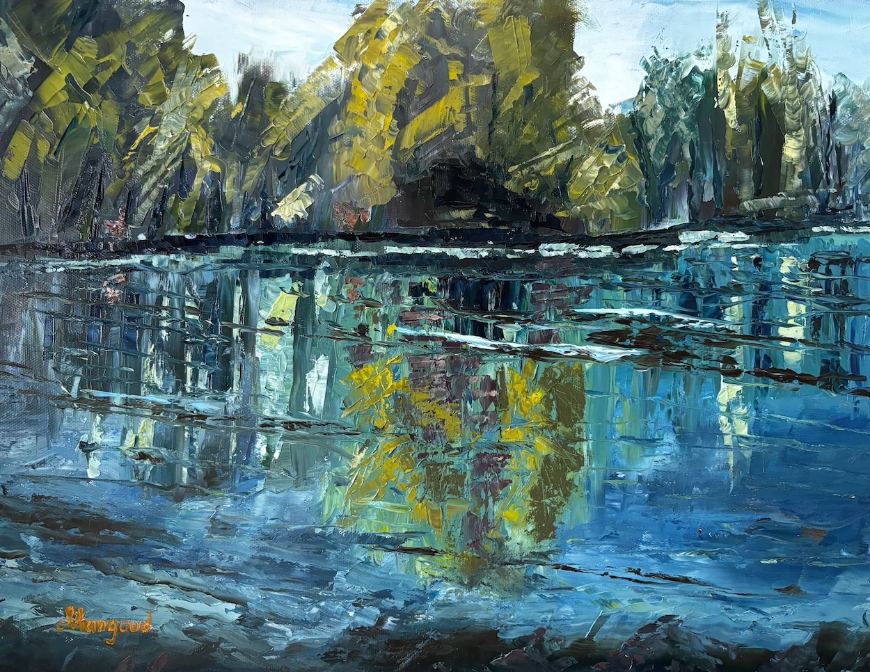 Eaux d'été au Lac du village 